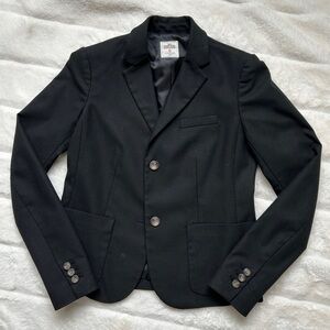 GAP Black Academy Blazer with Buttons and Accent Collar Size 0